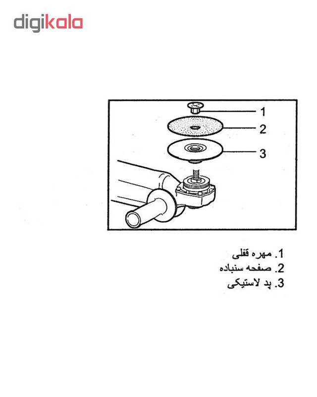 ورق سنباده دیسکی اورینت کرافت مدل P120 قطر 180 میلی متر بسته 5 عدد