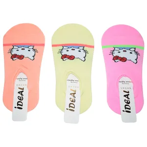 جوراب بچه گانه ایده آل مدل Kitty-01 بسته 3 عددی