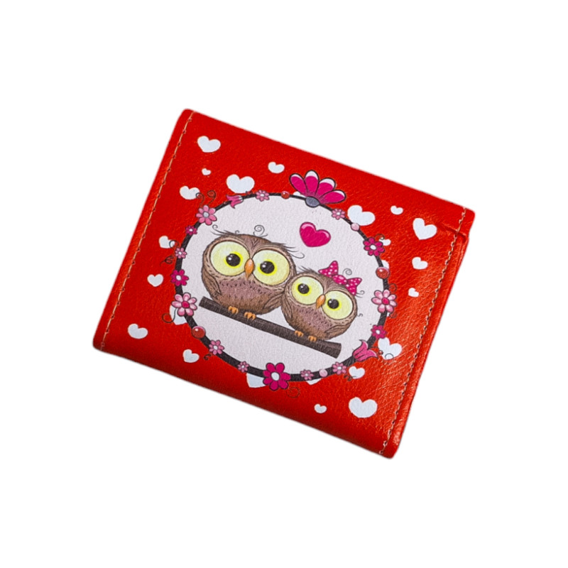 کیف پول زنانه مدل جغد قلب و عشق