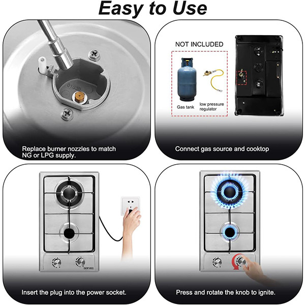 اجاق گاز صفحه‌ای دو شعله اسنوتاروس مدل XX-Ya096-666