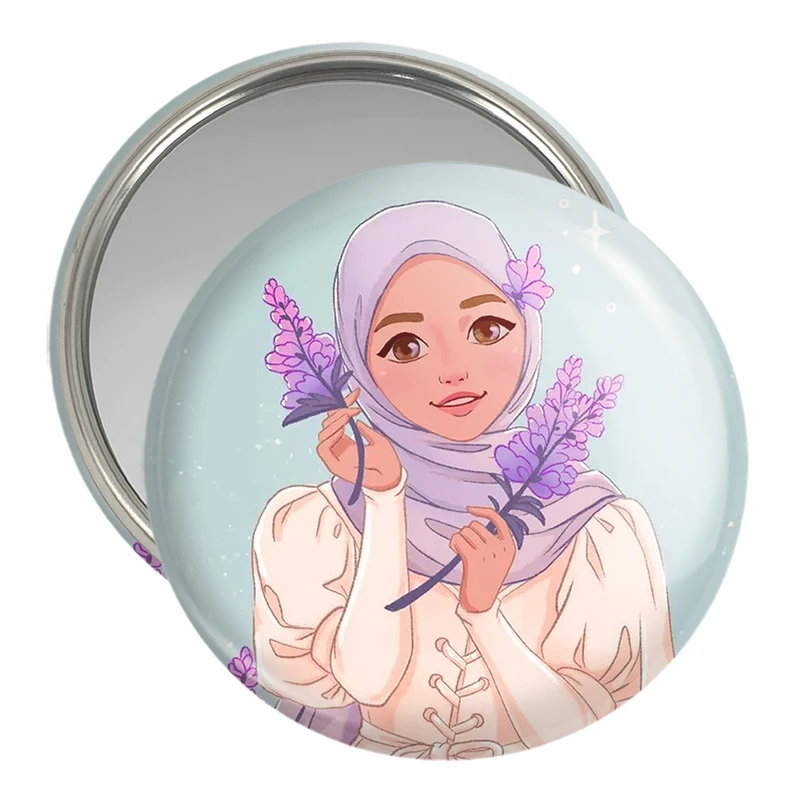 آینه جیبی خندالو مدل دخترانه باحجاب کد 26002