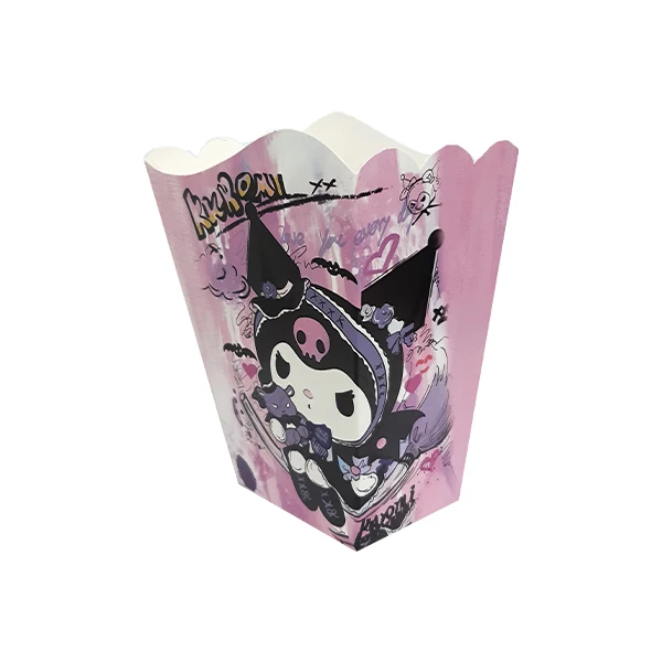 ظرف پاپ کورن یکبار مصرف مدل کرومی کد KuromiP2 مجموعه 10 عددی