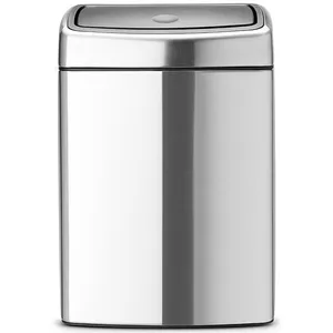 سطل زباله لمسی برابانتیا مدل استیل مات 10 لیتری