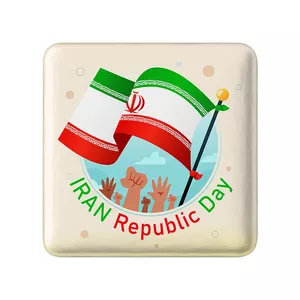 مگنت خندالو مدل پرچم ایران کد 23935