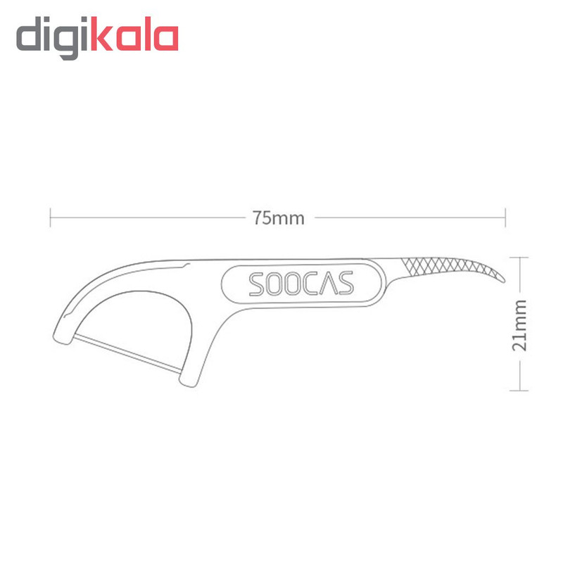 نخ دندان سوکاس مدل Soocas Dental Floss 50pcs بسته 50 عددی نخ دندان سوکاس مدل Soocas Dental Floss 50pcs بسته 50 عددی