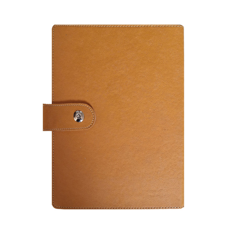 دفتر کلاسوری 80 برگ مدل چرم پوست آهویی کد 117006276