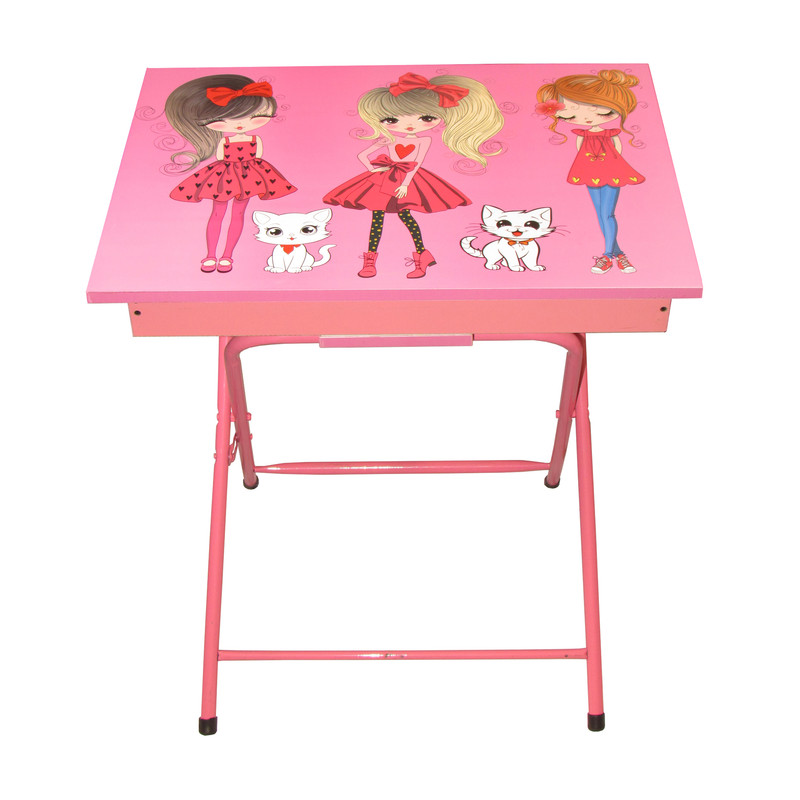 میز کودک میزیمو مدل دختر چکمه پوش کد 1051