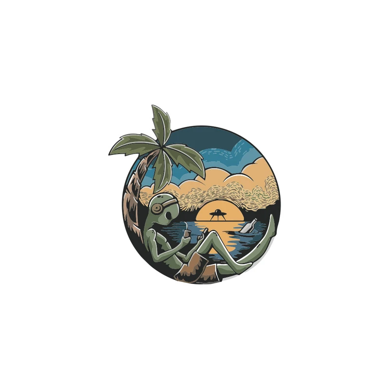 استیکر لپ تاپ گراسیپا طرح آدم فضایی کد 102