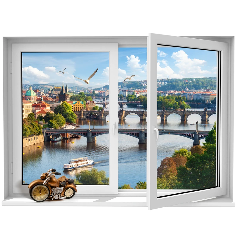 استیکر پنجره مجازی ژیوار طرح پل Prague