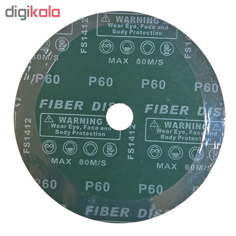 ورق سنباده دیسکی اورینت کرافت مدل P60 قطر 180 میلی متر بسته 5 عددی