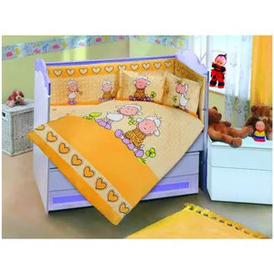 سرویس  خواب نوزاد طرح بره ناقلا یک نفره 6 تکه