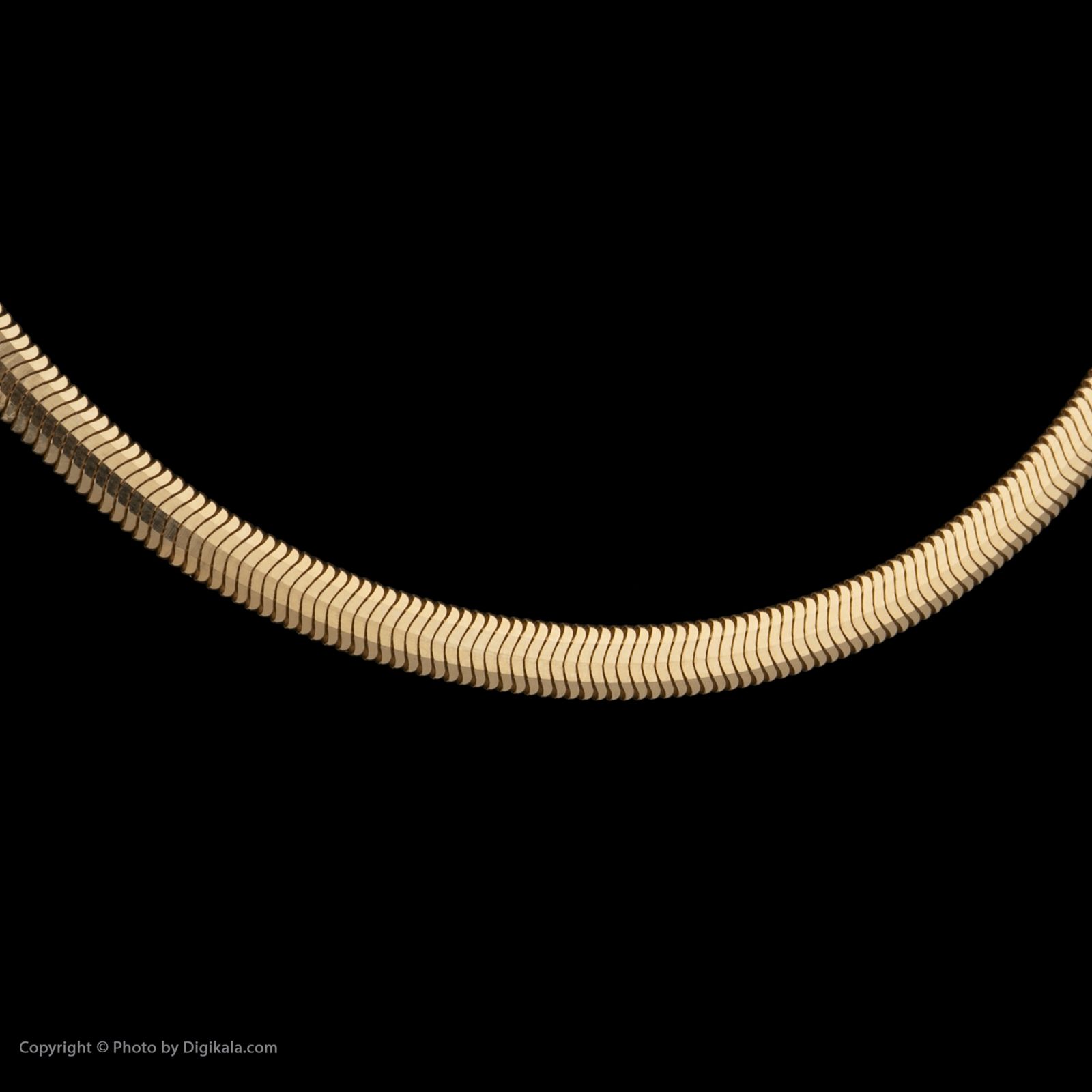 گردنبند طلا 18 عیار زنانه مایا ماهک مدل MM1737 طرح تیغ ماهی - هرینگبون -  - 3