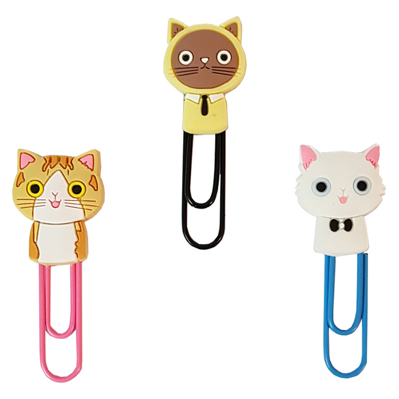 گیره کاغذ میو ورد مدل عروسکی بسته 3 عددی