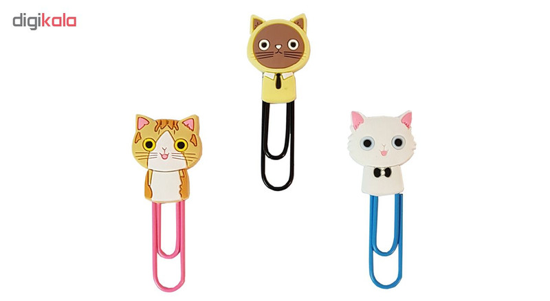 گیره کاغذ میو ورد مدل عروسکی بسته 3 عددی