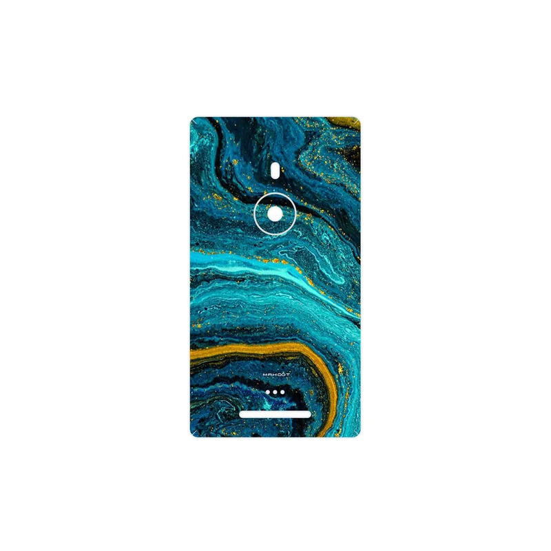 برچسب پوششی ماهوت مدل Turquoise marblewith golden streaks مناسب برای گوشی موبایل نوکیا Lumia 925