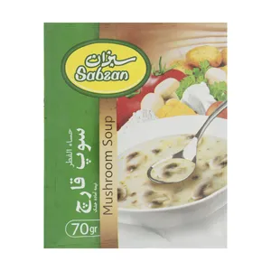 سوپ قارچ سبزان مقدار 70 گرم
