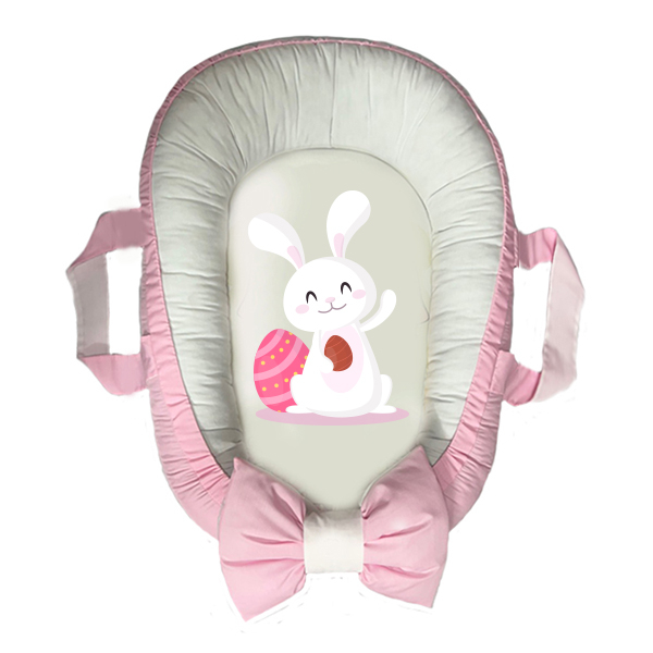 سرویس خواب سه تکه نوزاد مدل گارد محافظ دار طرح خرگوش کد 040