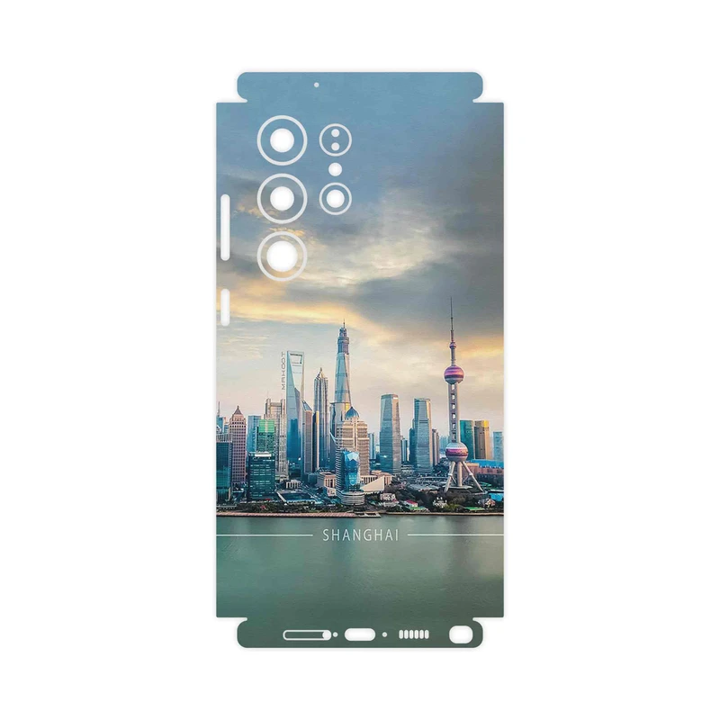 برچسب پوششی ماهوت مدل Shanghai_City-FullSkin مناسب برای گوشی موبایل سامسونگ Galaxy S23 Ultra