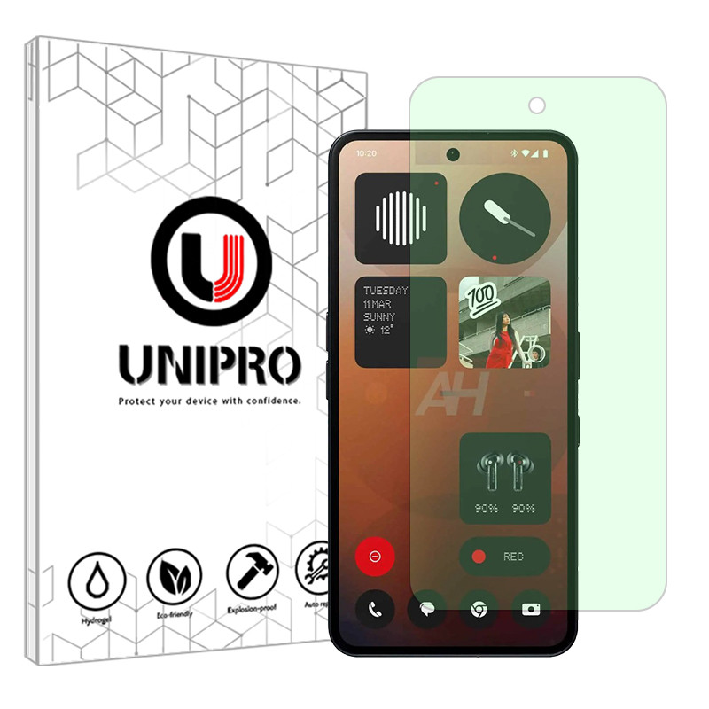 محافظ صفحه نمایش آنتی گرین یونی پرو مدل Star 4 مناسب برای گوشی موبایل ناتینگ Phone 3a Pro