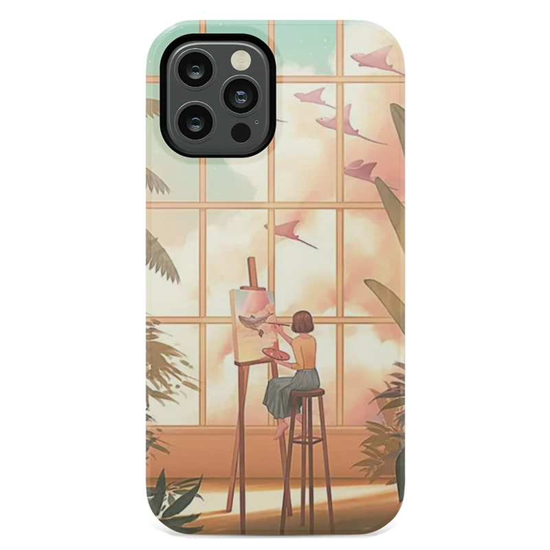 کاور طرح نقاش کد DIMO-049 مناسب برای گوشی موبایل اپل  iphone 13 pro max