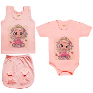 ست 3 تکه لباس نوزادی کارانس مدل PRSZS-3149