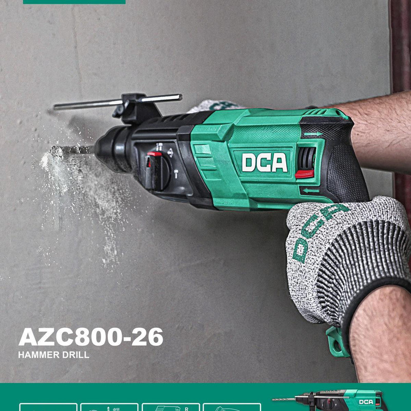 دریل بتن کن دی سی ای مدل  AZC800-26