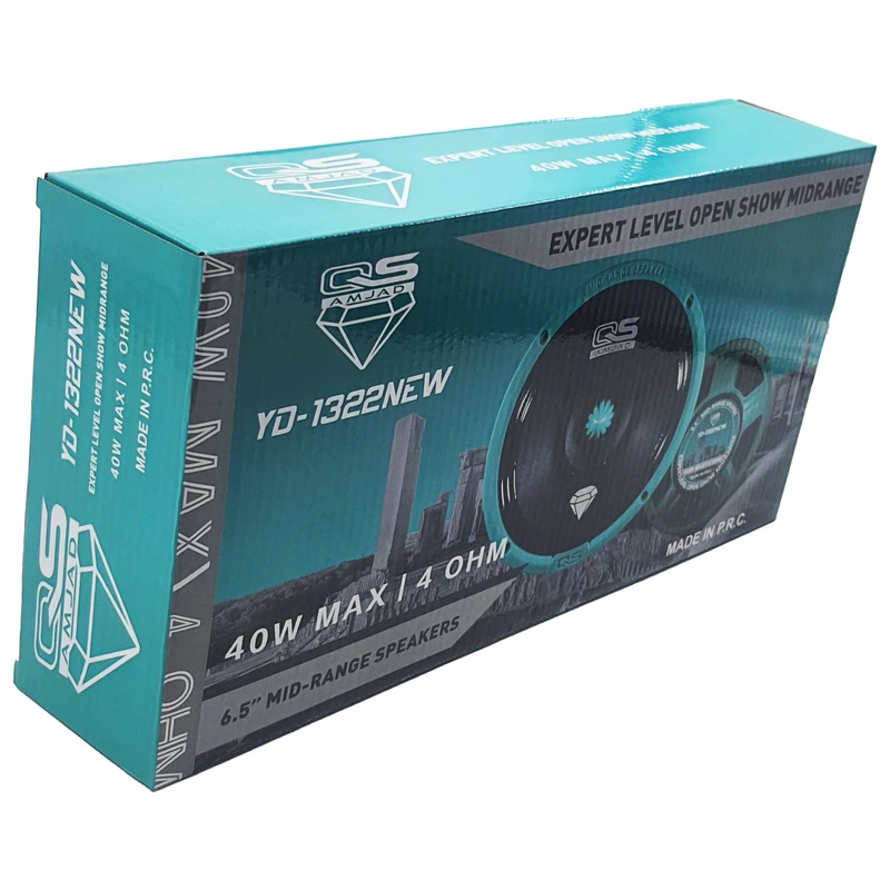 عکس شماره 4 : میدرنج پشت و درب خودرو کیو اس امجد مدل yd-1322new g سایز 6.5 اینچ بسته 2 عددی