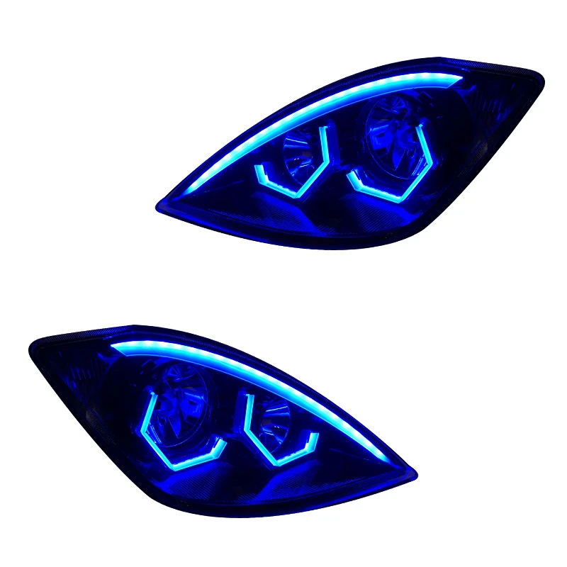 چراغ جلو خودرو گروه پژوهش صنعت مدرن مدل Wild مولتی کالر مناسب برای تیبا و تیبا 2 بسته دو عددی