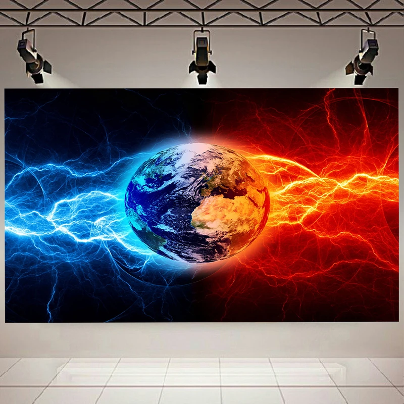 پوستر طرح سیاره زمین مدل آب و آتش کد AR16650