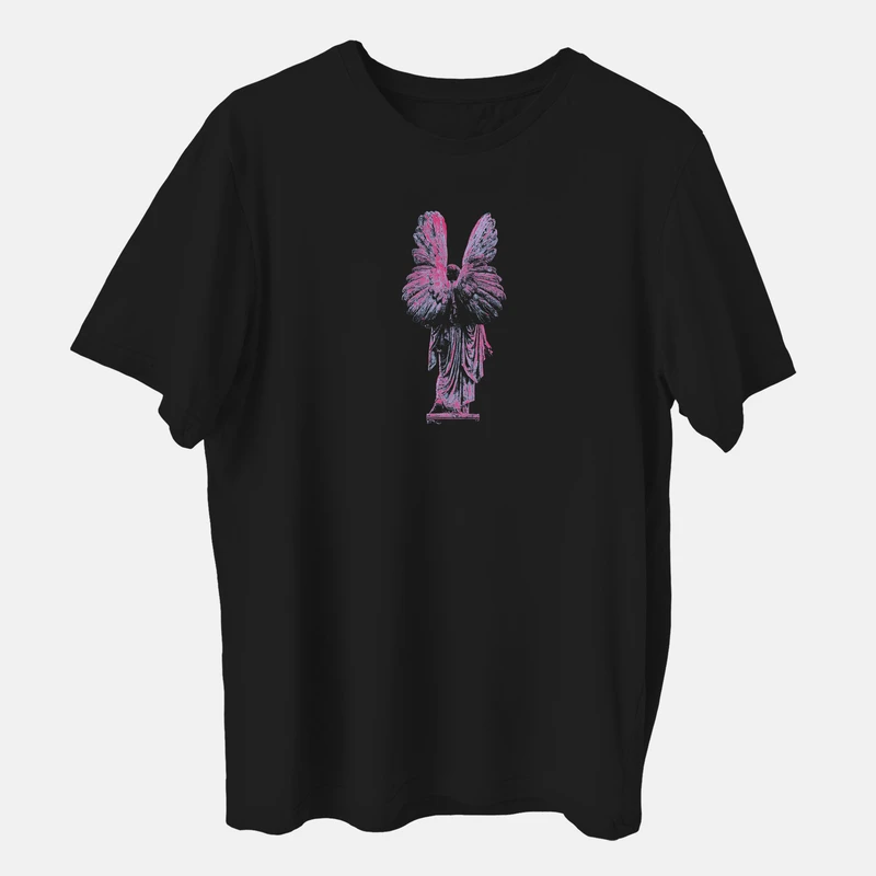 تی‌شرت آستین کوتاه مردانه باهرپوش شرق مدل فرشته یونانی کد z361