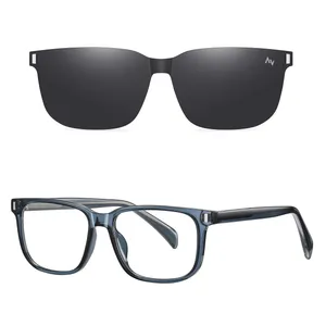 فریم عینک طبی آلبرت وگ مدل CG7201C643P109 Polarized Double Switch مناسب برای انواع صورت به همراه کاور آفتابی