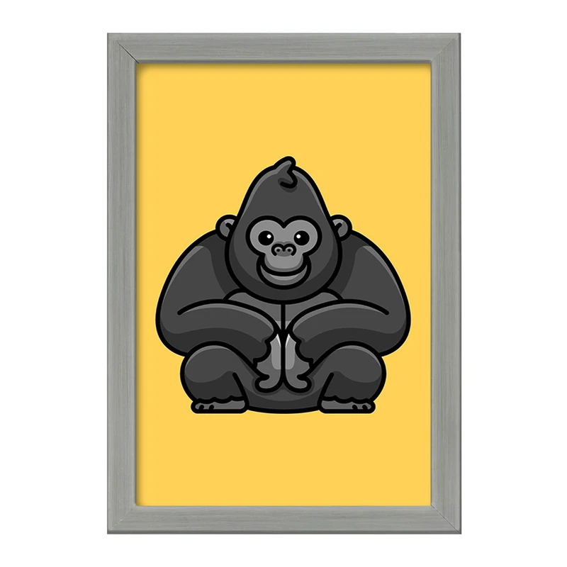 تابلو خندالو طرح حیوانات بامزه گوریل کد 28198