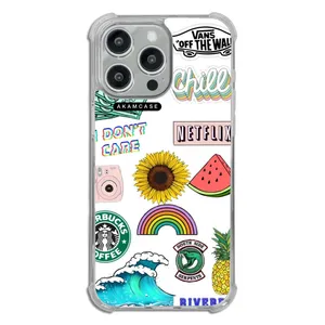 AKAM AMCWTA15PROMAX-GOOD VIBES14 Cover For Apple iPhone 15 Pro Max