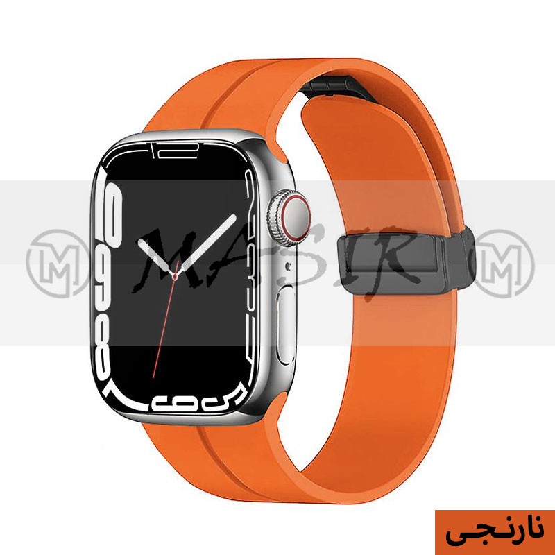 بند مسیر مدل Bracelet Correa Magnetic مناسب برای اپل واچ سری 1/2/3/4/5/6/7/8/9/SE سایز 38/40/41 میلی متری