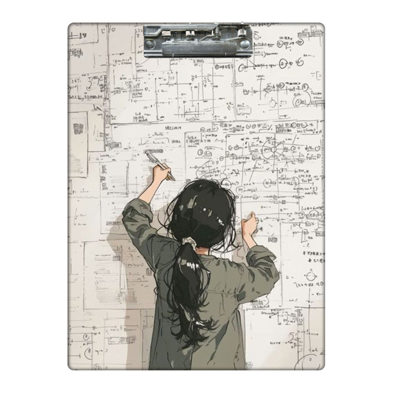 تخته شاسی طرح دختر ریاضی دان کد 0783470 سایز A4