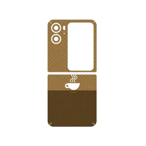 MAHOOT Minimal Cup of Coffee Icon Cover Sticker for Oppo Find N2 Flip