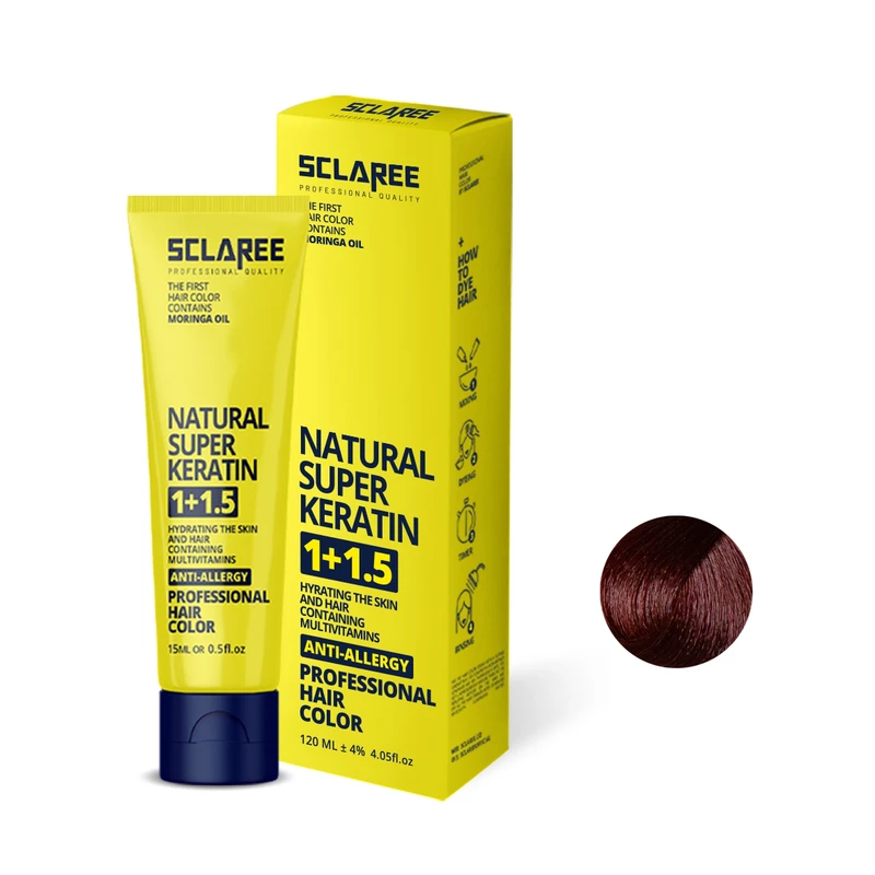 رنگ مو اسکلاره شماره 7.76 حجم 120 میلی لیتر رنگ بلوند شاه بلوطی متوسط