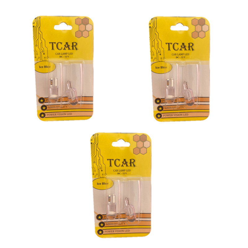 لامپ چراغ خودرو مدل سکن تیکار کد 03 بسته 6 عددی