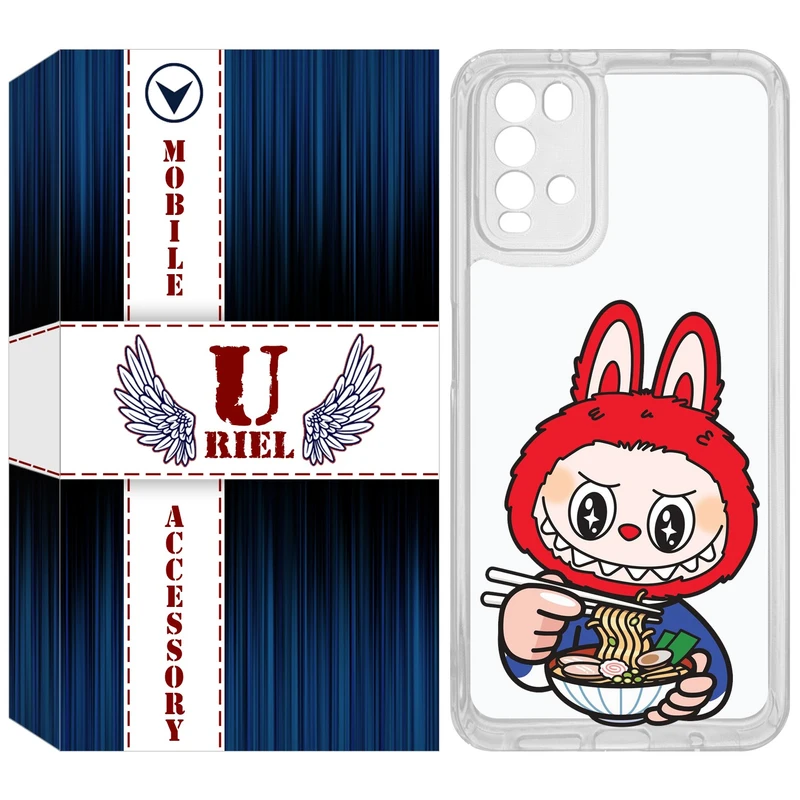 کاور یوریل مدل Clear کد 117 طرح لبوبو Labubu مناسب برای گوشی موبایل شیائومی Redmi 9T / Poco M3