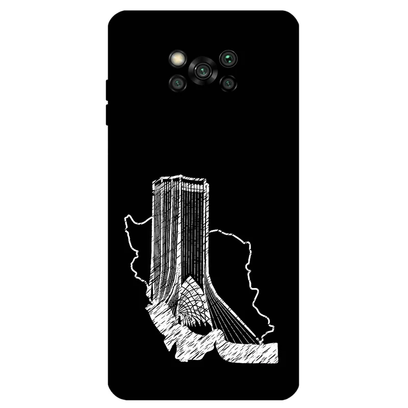 کاور مگافون طرح برج آزادی مدل 1628 مناسب برای گوشی موبایل شیائومی Poco X3 / X3 NFC / X3 Pro