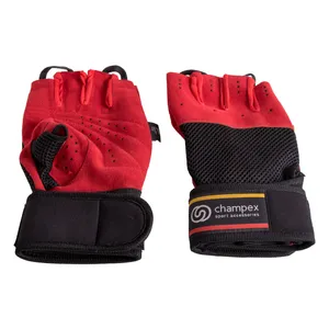 دستکش تمرین چمپکس مدل Gear Man Plus Ashbalt Red