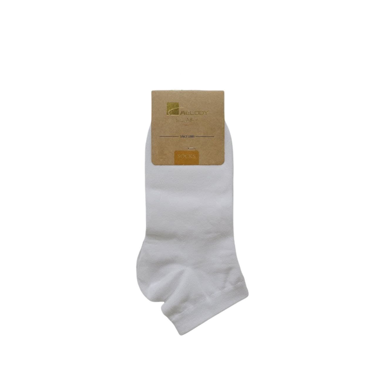 جوراب مردانه ملودی مدل مچی سفید ساده بسته 2 عددی -  - 2