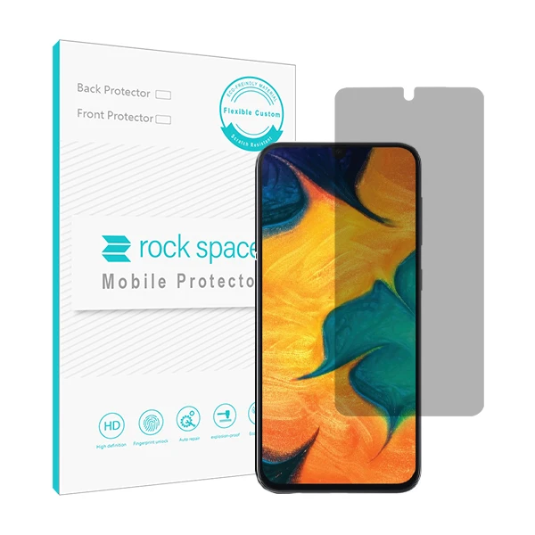 محافظ صفحه نمایش حریم شخصی راک اسپیس کد PRV مناسب برای گوشی موبایل سامسونگ Galaxy A30