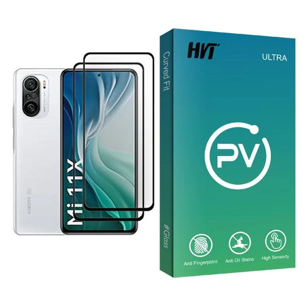محافظ صفحه نمایش اچ وی تی مدل PV Glass MIX002 مناسب برای گوشی موبایل شیائومی Mi 11X بسته دو عددی