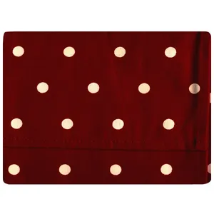 دستمال سفره کتان 36 × 36 رزین تاژ طرح خالدار قرمز