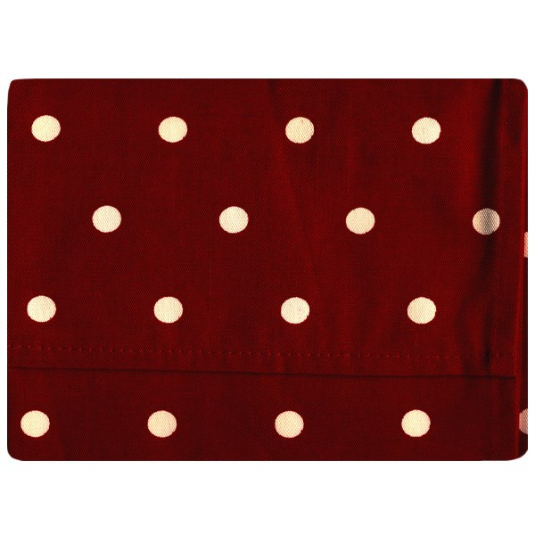 دستمال سفره کتان 36 × 36 رزین تاژ طرح خالدار قرمز