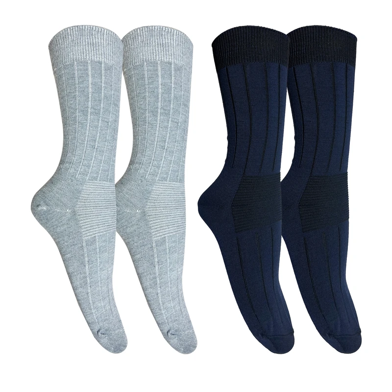 جوراب ساق بلند مردانه تن پوش هنگامه مدل دو سیلندر کد TSO مجموعه 2 عددی