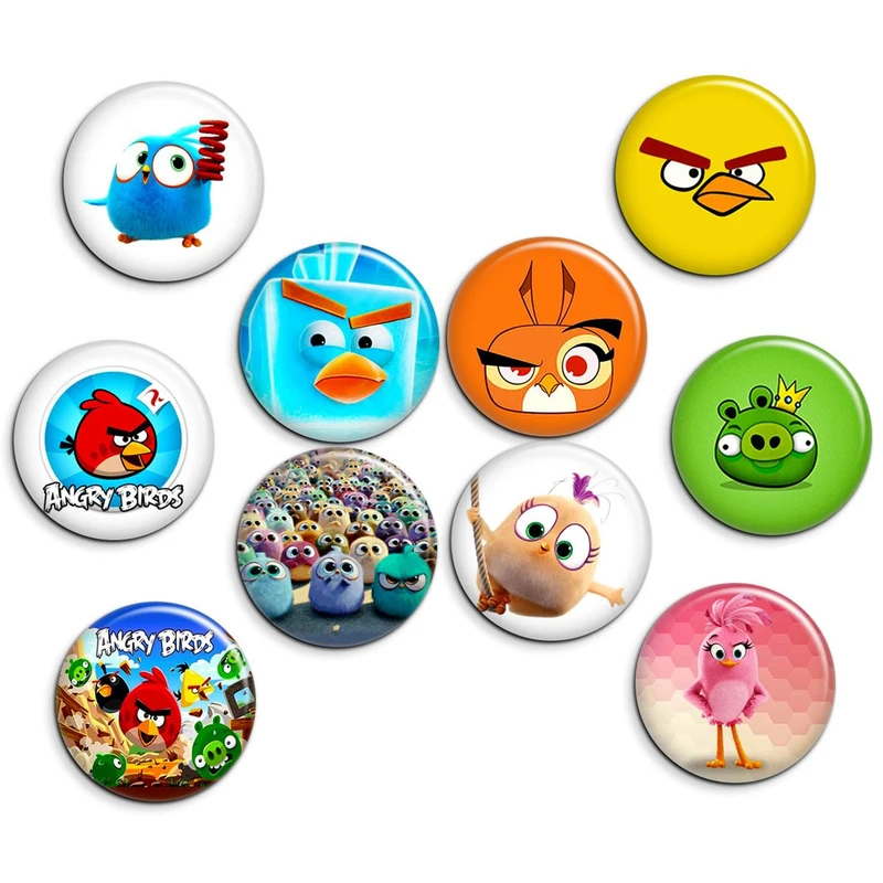 پیکسل پرمانه طرح پرندگان خشمگین انگری برد کد pmg.7697 مجموعه 10 عددی