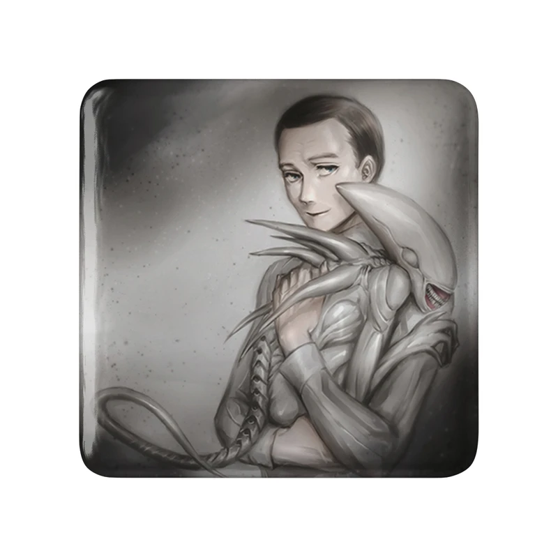 مگنت خندالو طرح بازی بیگانه (Alien) مدل مربعی کد 32776