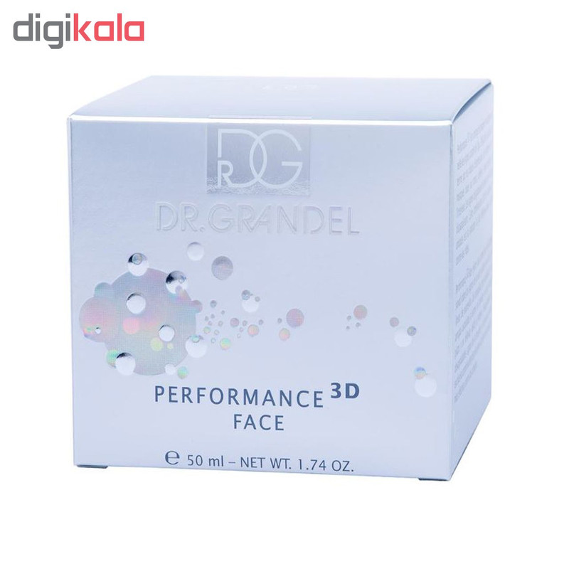 کرم ضد چروک بسیار قوی 3 بعدی دکتر گرندل مدل Performance 3D Face حجم 50 میلی لیتر